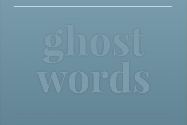 video ghost words